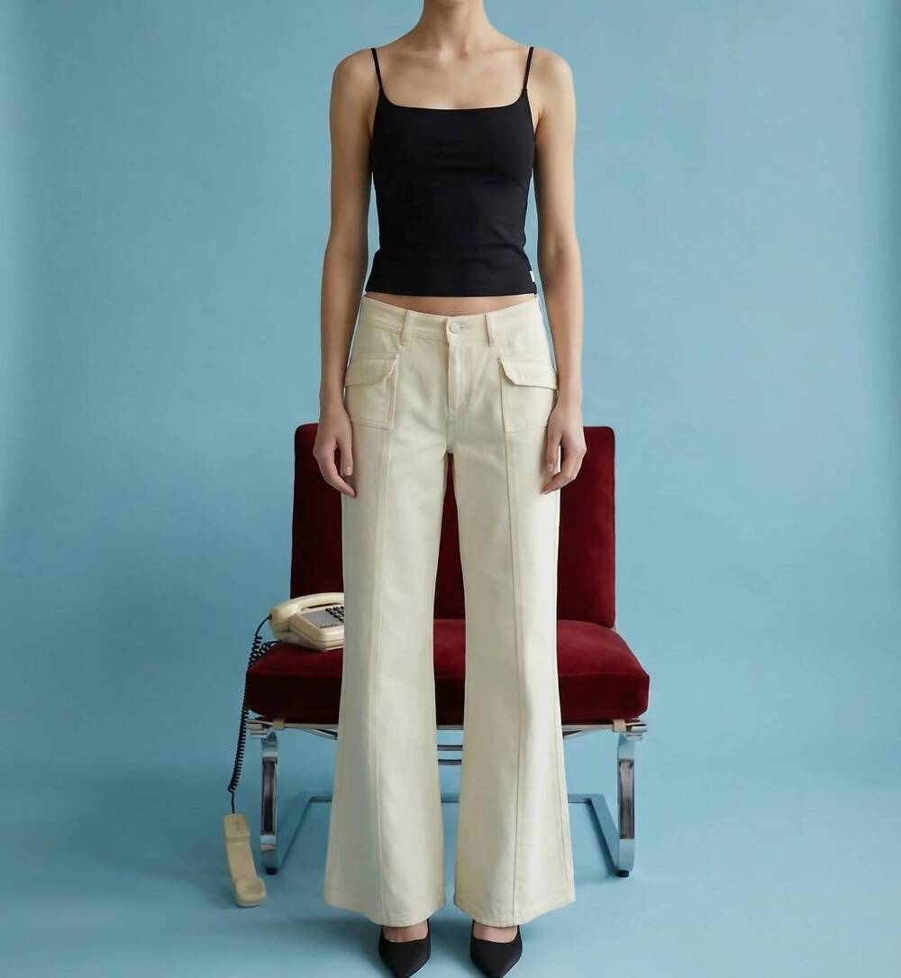 NEW HEYSON arlie high rise pants in ivory